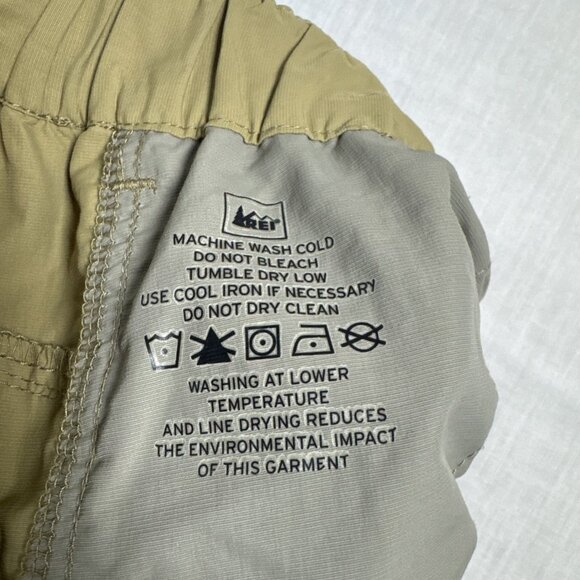 REI Convertible Pants Mens XL Tan Cargo UPF 50+ Outdoor Camping Hiking 32L VTG - Picture 15 of 16